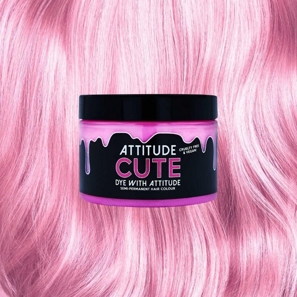 Attitude Hair Dye - Cute pastel Coloration semi permanente - Rose pastel/Rose